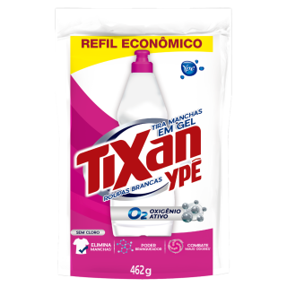 TIRA MANCHAS TIXAN GEL REFIL 462G ROUPAS BRANCAS