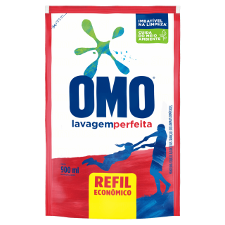 LAVA ROUPAS OMO SACHET 900ML LAVAGEM PERFEITA