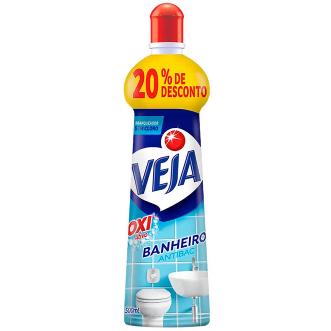 VEJA BANHEIRO ANTIBAC 500ML SQUEEZE 20%DESCONTO
