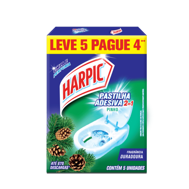 PASTILHA SANITARIA HARPIC LV5 PG4 PINHO