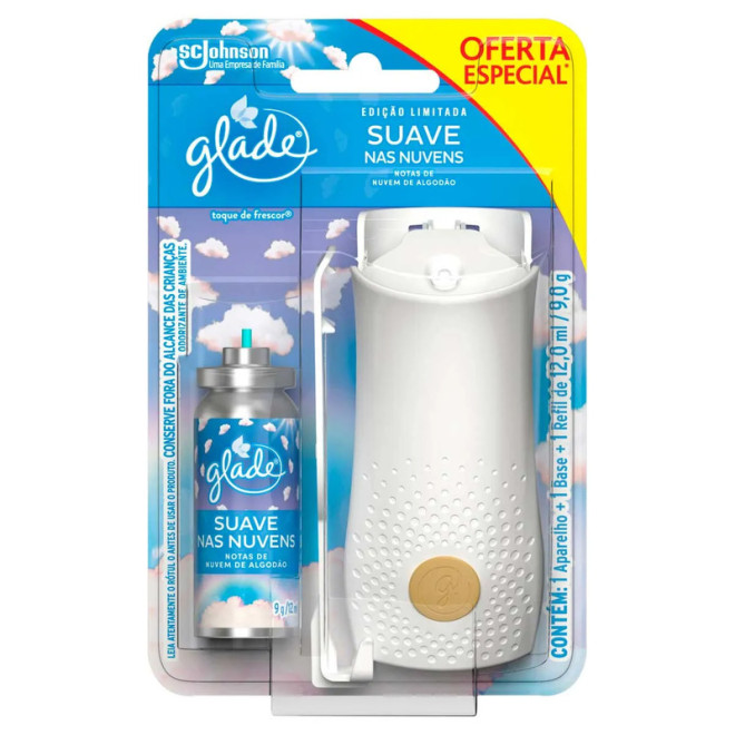 GLADE TOQUE FRECOR APARELHO SUAVE NUVENS