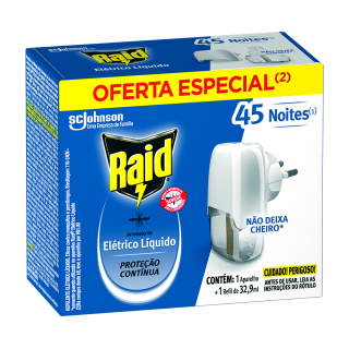 INSETIC ELETRICO RAID APARELHO 45NOITES