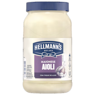 MAIONESE HELLMANNS SABORES 500G AIOLI