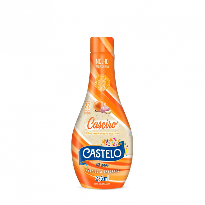 MOLHO SALADA CASTELO 236ML CASEIRO