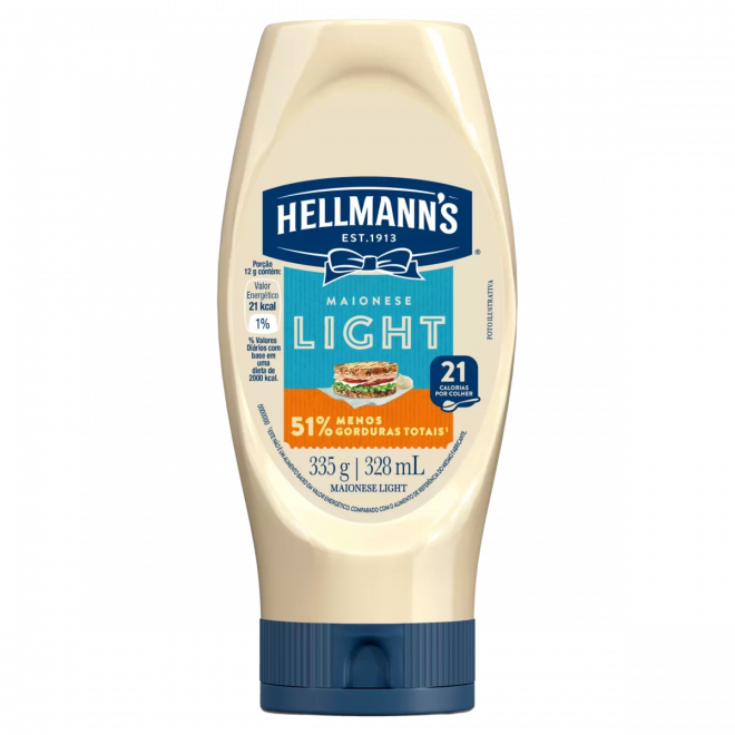 MAIONESE HELLMANNS LIGHT 335G