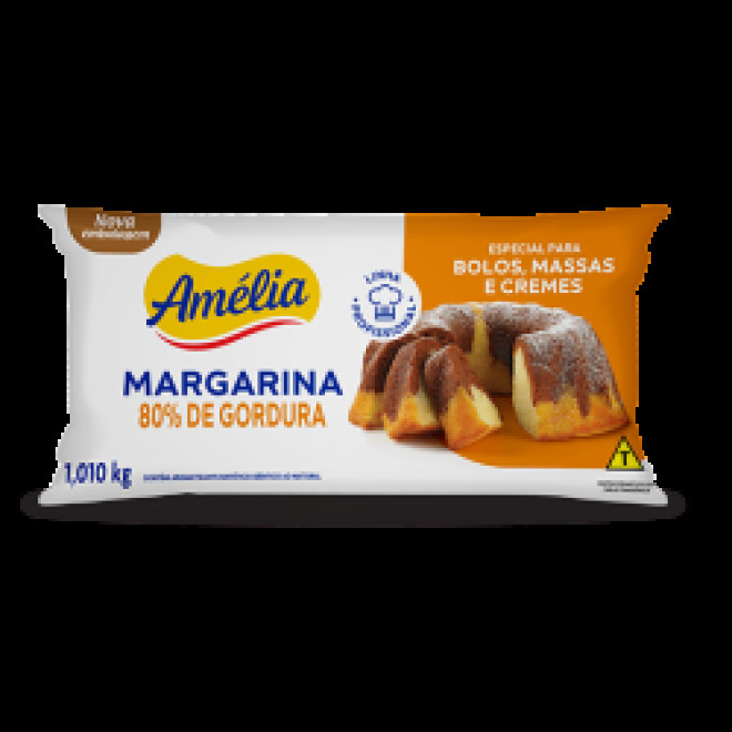 PRODUCAO - MARGARINA AMELIA 80 BOLO MASSA 1,01KG