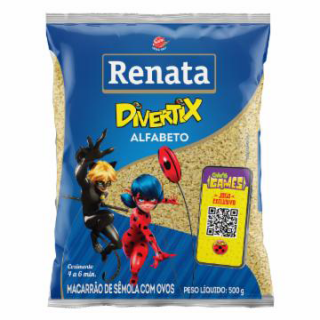 MAC RENATA C/OVOS 500G ALFABETO