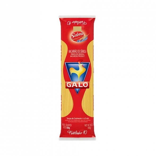 MAC GALO SEMOLA 500G FIDELINHO 10