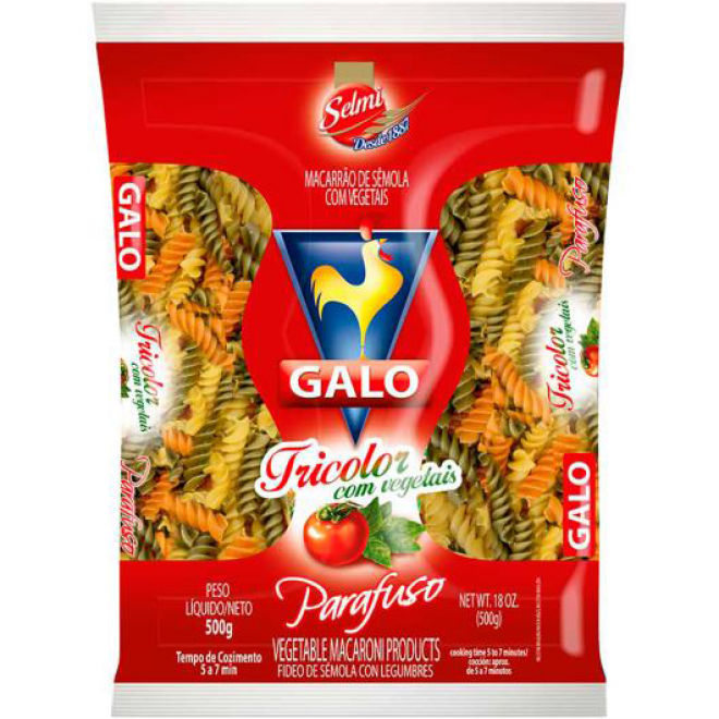 MAC GALO TRICOLOR 500G PARAFUSO