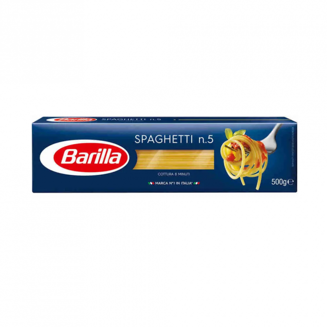 MAC BARILLA CARTUCHO 500G SPAGHETTI N5