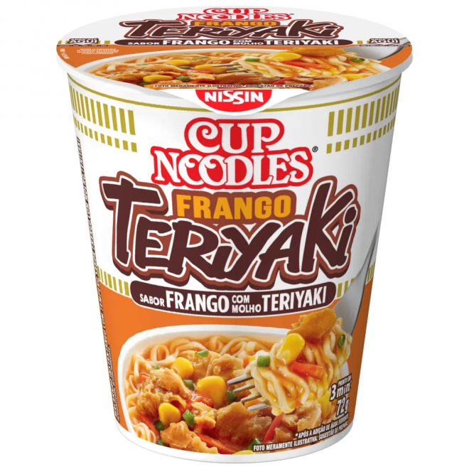 CUP NOODLES 72G FRANGO TERIYAKI