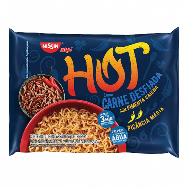 NISSIN LAMEN 85G HOT CARNE DESFIADA