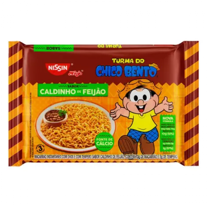 NISSIN LAMEN 70G T CHICO BENTO CALDO FEIJAO