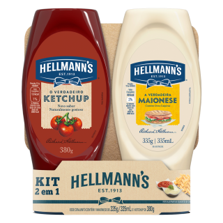 KIT HELLMANNS KETCHUP 380G + MAIONESE 335G
