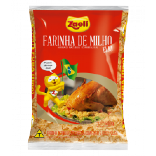 ZAELI FARINHA MILHO 500G