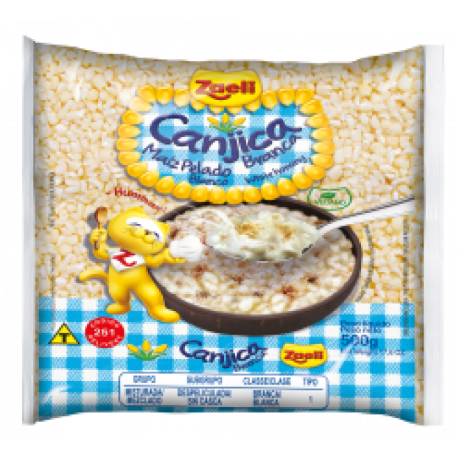 ZAELI CANJICA BRANCA 500G