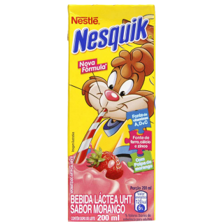 BEBIDA LACTEA NESQUIK 200ML MORANGO