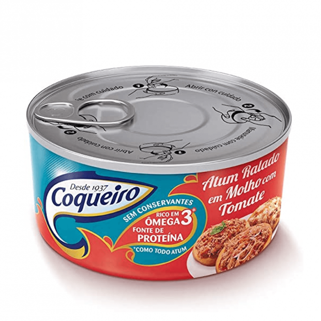ATUM COQUEIRO RALADO TOMATE 160G