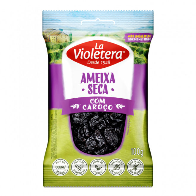 AMEIXA LA VIOLETERA C/CAROCO 100G