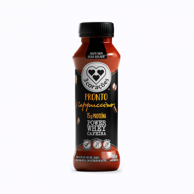 BEBIDA LACTEA CAPPUCCINO 3 CORACOES 260ML POWER WHEY