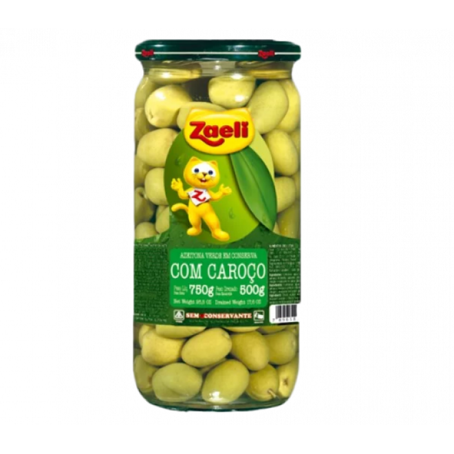 ZAELI AZEITONA 500G C/CAROCO
