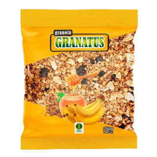 NATUS - GRANOLA GRANATUS 250G BANANA E MEL
