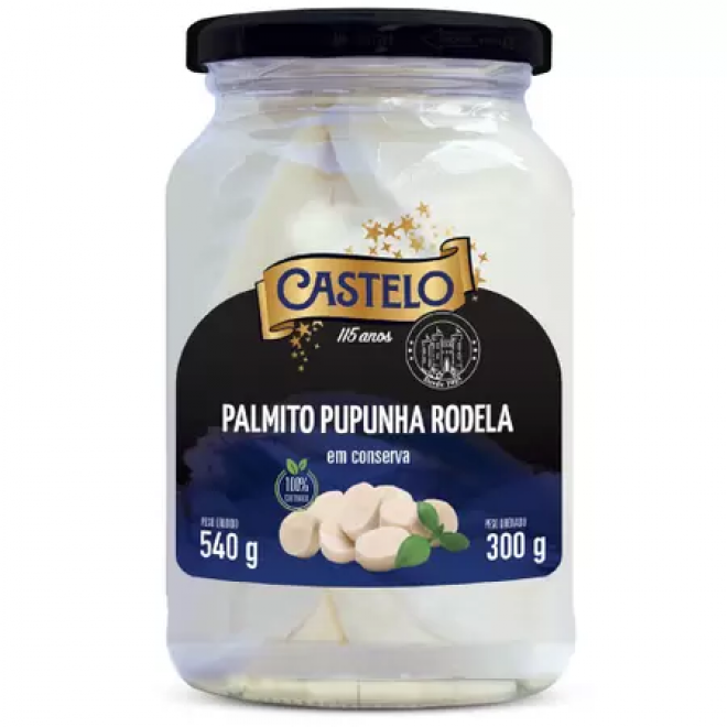 PALMITO CASTELO PUPUNHA 300G RODELA