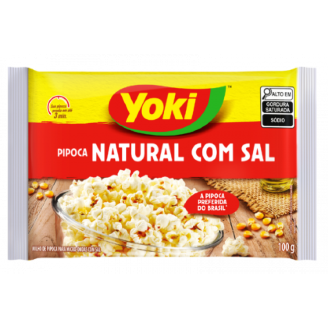 YOKI POP CORN 100G NATURAL C/SAL