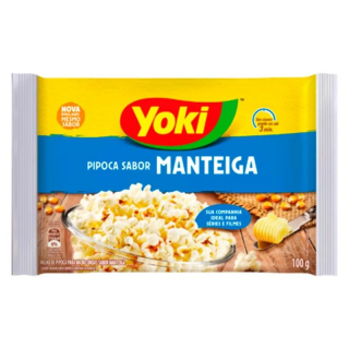 YOKI POP CORN 100G MANTEIGA