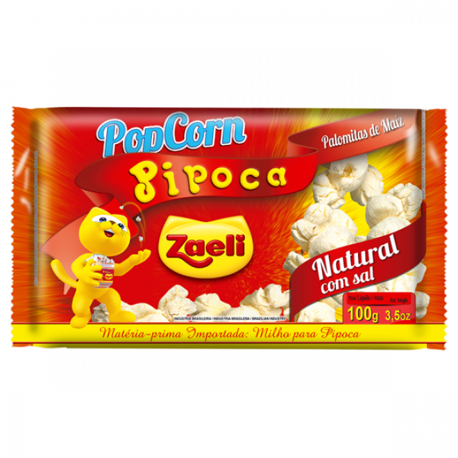 ZAELI PIPOCA MICRO 100G NATURAL