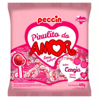 PIRULITO PECCIN 480G CEREJA AMOR