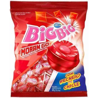 PIRULITO BIG BIG 600G MORANGO