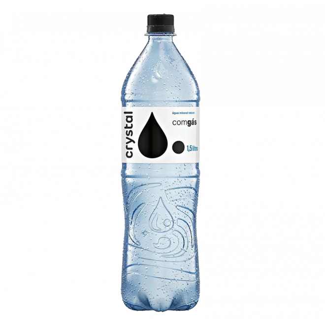 AGUA MIN CRYSTAL 1,5LT C/GAS