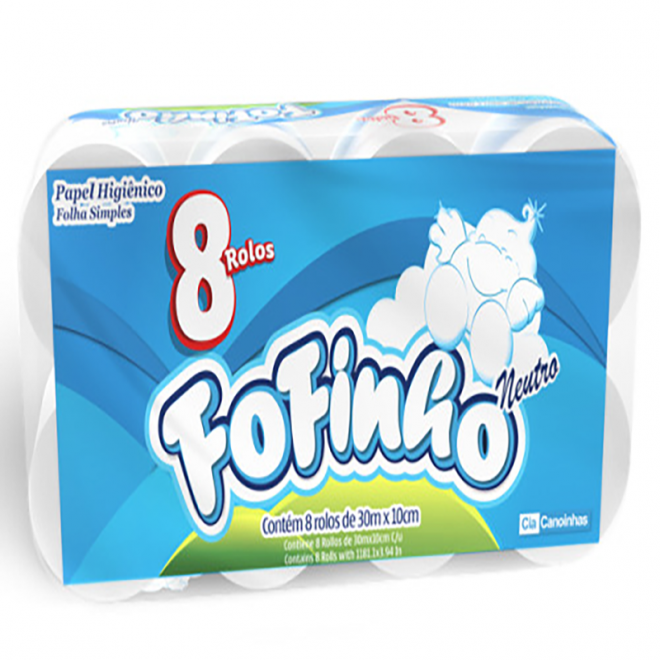 PAPEL HIG FOFINHO C/8UND NEUTRO