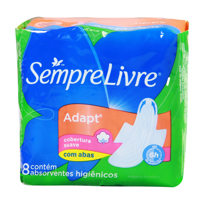 ABS SEMPRE LIVRE ADAPT MAX C/A SUAVE 8UN