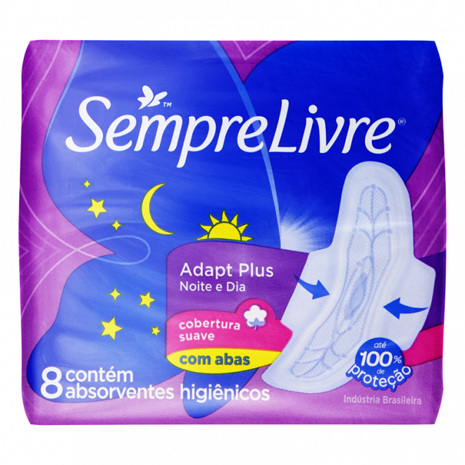ABS SEMPRE LIVRE NOTURNO C/ABAS SUAVE 8UND