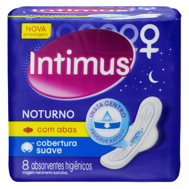ABS INTIMUS GEL NOTURNO 8UN C/ABAS SUAVE