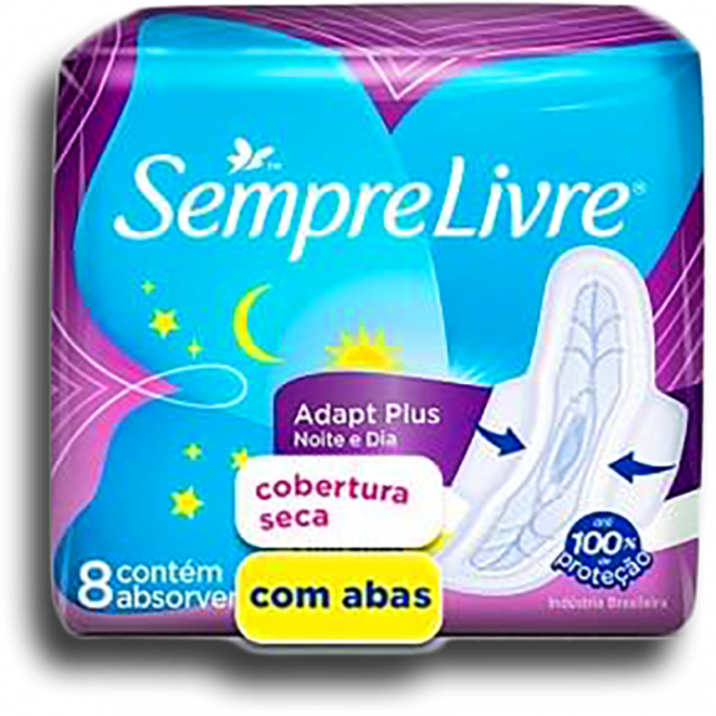ABS SEMPRE LIVRE NOTURNO C/ABAS SECA 8UND