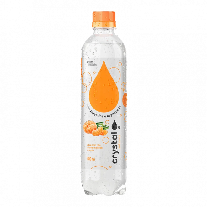 AGUA CRYSTAL SPARKLING 510ML TANGERINA CAPIM LIMAO