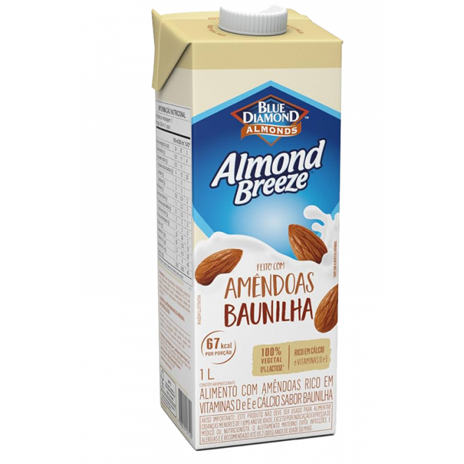 ALIMENTO C/ AMENDOAS ALMOND BREEZE 1L BAUNILHA