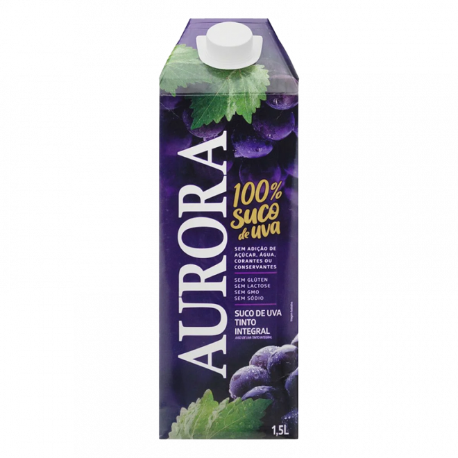 SUCO DE UVA AURORA TP 1,5LT TINTO