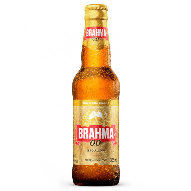 CERVEJA BRAHMA ZERO ALCOOL LN 355ML GELADA
