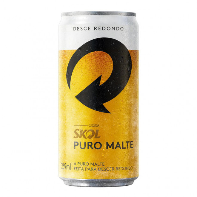 CERVEJA SKOL PURO MALTE LT 269ML