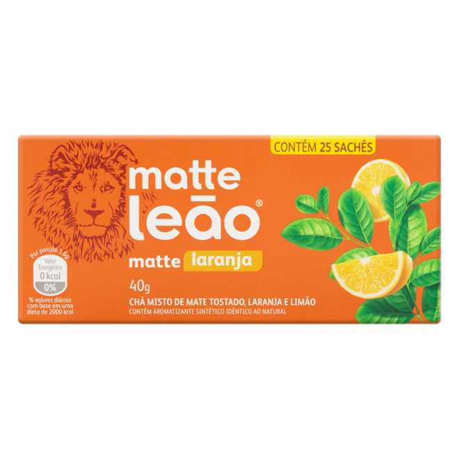 CHA LEAO SAQUINHO 40G LARANJA