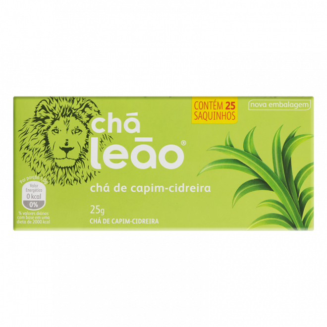 CHA LEAO FUZE 25G CAPIM CIDREIRA