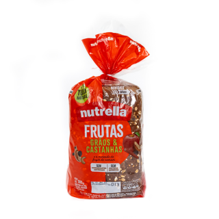 PAO NUTRELLA SUPREME 500G FRUTAS GRAOS E CASTANHAS
