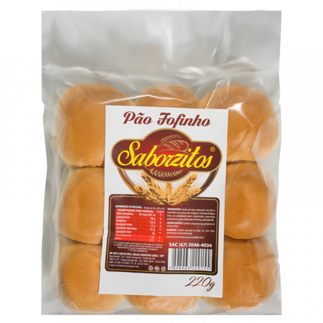 PAO SABORZITOS FOFINHO 220G