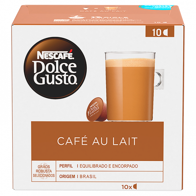 NESCAFE DOLCE GUSTO 10CAP 100G CAFE AU LAIT