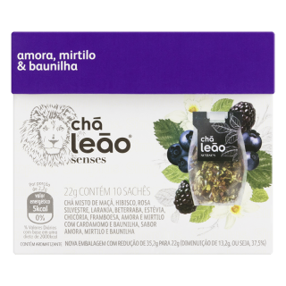 CHA LEAO SENSE 22G AMORA MIRTILO BAUNILHA