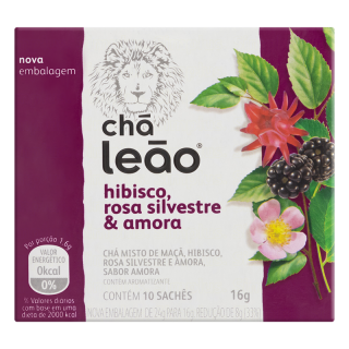 CHA LEAO 16G HIBISCO ROSA AMORA